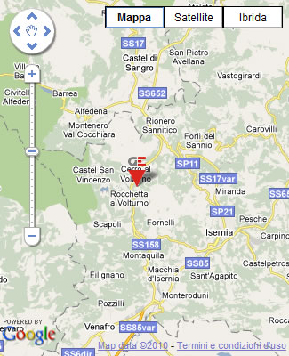 Cartina di Cerro al Volturno (Isernia, Molise) - Sede GIANCOLA EDILIZIA